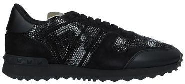 valentino black trainers womens