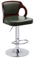 Thumbnail for your product : Walnew Walnut Bentwood Bar Stools with PU Leather ,Blue,1 Piece