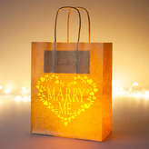 Thumbnail for your product : Baloolah Bunting Marry Me Heart Luminary Lantern Bag Decoration