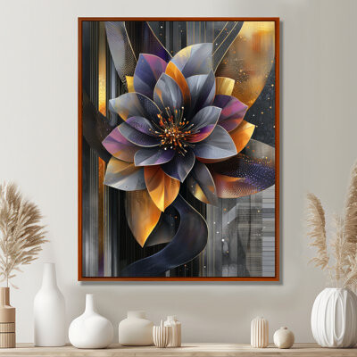 Mercer41 Rafe Flower Dahlia Petal Geometry In Motion I - Dahlia Wall Art