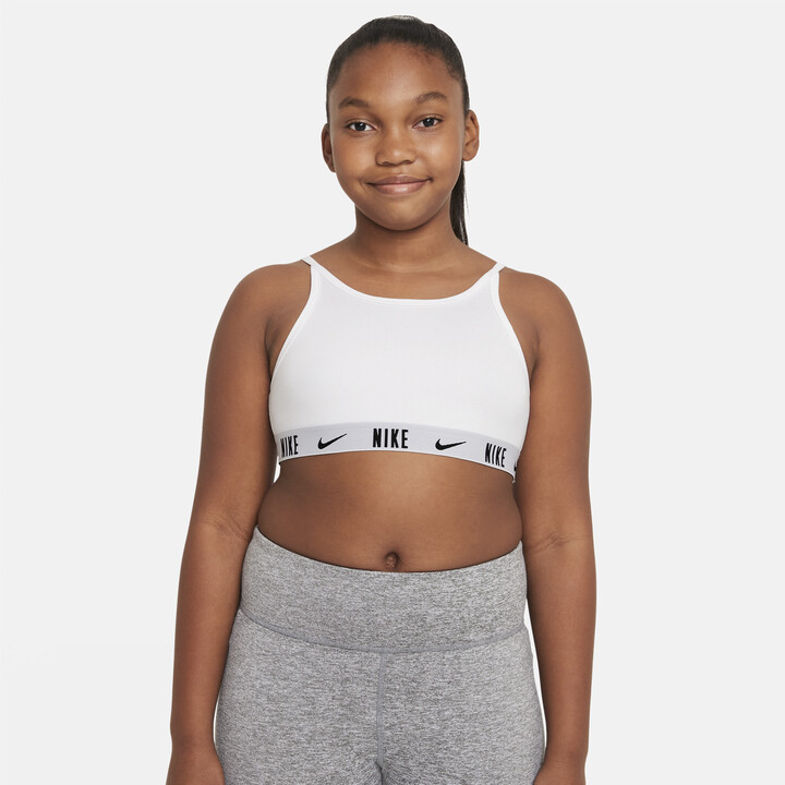 Nike Swoosh Big Kids' (Girls') Sports Bra in Pink - ShopStyle