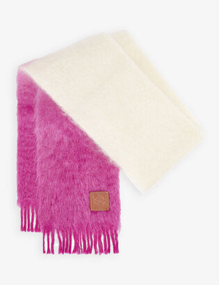 Loewe Dip-dyed mohair and wool-blend scarf