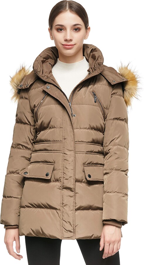 Orolay Women's Long Hooded Down Jacket Warm Winter Coat Puffer Jacket ...
