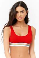 Thumbnail for your product : Forever 21 Rainbow-Striped Seamless Bralette