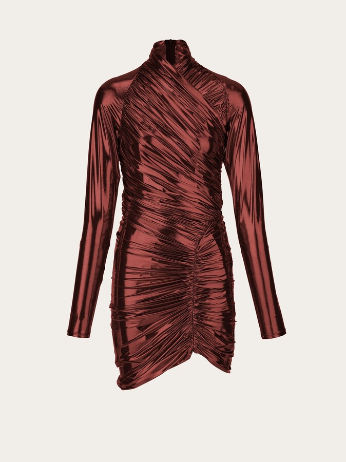 Ferragamo Women Mini drape dress Red - ShopStyle