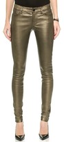 Thumbnail for your product : J Brand L624 Stacked Leather Skinny Pants