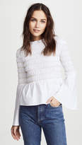Thumbnail for your product : Endless Rose Smocked Poplin Top