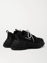 Thumbnail for your product : Balenciaga Triple S Mesh, Faux Nubuck And Faux Leather Sneakers