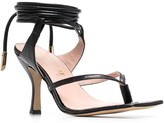 Thumbnail for your product : Gia Couture Tie-Fastening Ankle Strap Sandals