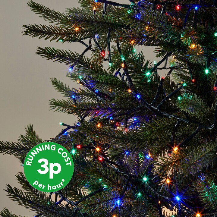 Dunelm 1500 LED Cluster Lights MultiColoured ShopStyle Holiday Trees
