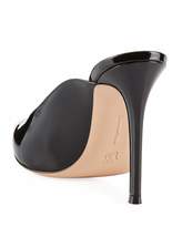 Thumbnail for your product : Gianvito Rossi Shiny Patent Slide Mules