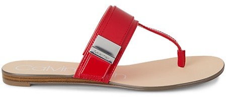 calvin klein monty thong sandal