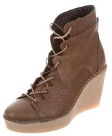 Thumbnail for your product : Pierre Hardy Lace-Up Wedge Ankle Boots