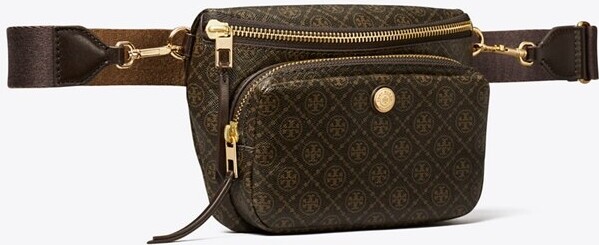 Tory Burch T Monogram Coated Canvas Mini Belt Bag