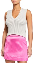 Thumbnail for your product : Veronica Beard Sid Sleeveless V-Neck Pullover