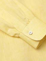 Thumbnail for your product : Kiton Solid Linen Button-Down Shirt