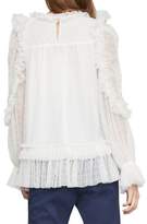 Thumbnail for your product : BCBGMAXAZRIA Ruffled Baby Doll Blouse