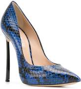 Thumbnail for your product : Casadei Blade snakeskin pumps