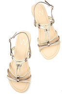 Thumbnail for your product : Wallis Silver Strap Flat Sandal