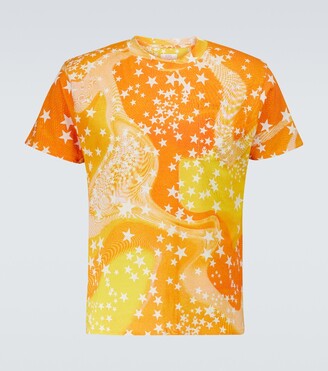 ■ERL■ Star Graphic Print Short Sleeve T-Shirt White ERL06T ERL star-print short-sleeve T-shirt | White | FARFETCH
