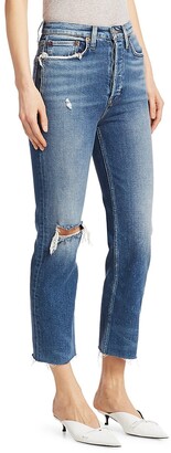 RE/DONE Comfort Stretch Ultra High-Rise Stovepipe Jeans