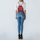 Thumbnail for your product : Dolce & Gabbana Red Leather Small Sicily Backpack