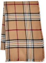 Thumbnail for your product : Fraas Classic Plaid Frayed Scarf