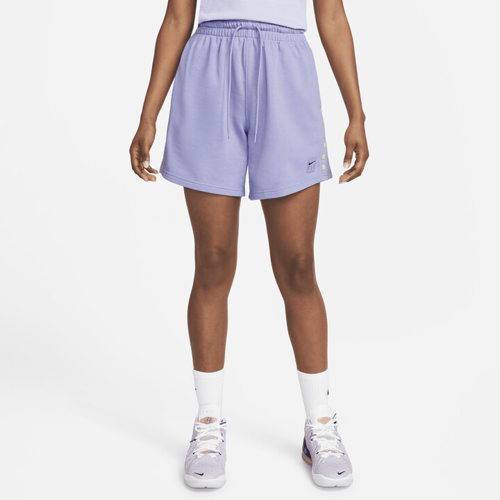Nike Women's DriFIT Swoosh Fly Basketball Shorts in Purple ShopStyle