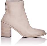Thumbnail for your product : Marsèll Women's Distressed Leather Ankle Boots - White