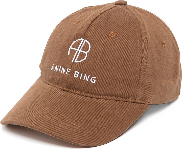 ANINE BING logo-embroidered Baseball Cap - Farfetch