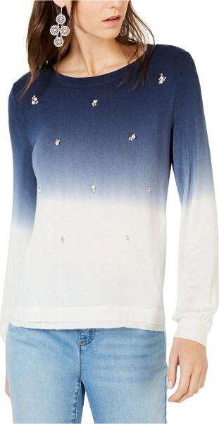 International Concepts I.N.CInternationalConceptsWomensDipDyePulloverSweater,navy,Small