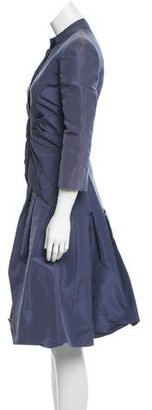 Oscar de la Renta Silk Button-Up Dress
