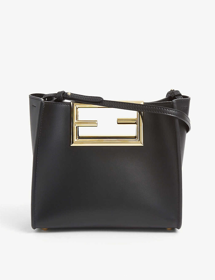 large leather clasp purse