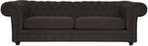 Thumbnail for your product : Zanui 3 Seater Sofas Stanhope Chocolate 3 Seater Chesterfield Sofa