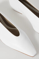 Thumbnail for your product : Bottega Veneta Leather Ballet Flats - White