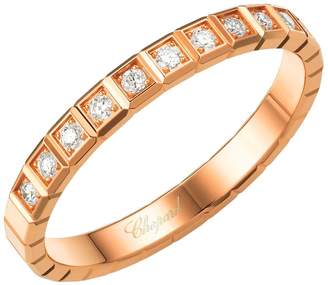 Chopard Rose Gold and Diamond Ice Cube Pure Ring