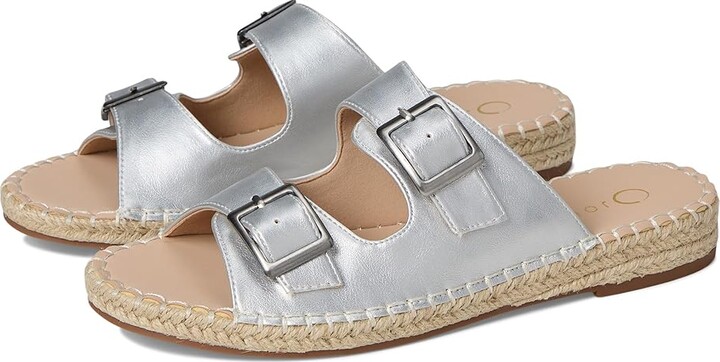 Journee Collection Tresah Women's Dress Sandals Silver : 8.5 M, Faux Leather