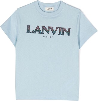 Lanvin embroidered-logo cotton T-shirt