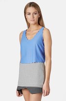 Thumbnail for your product : Topshop Scalloped Hem Crop Tank