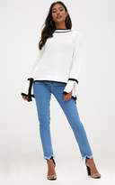 Thumbnail for your product : PrettyLittleThing White Flare Sleeve Jumper