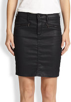 Thumbnail for your product : AG Adriano Goldschmied Kodie Coated Denim Skirt