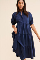 Thumbnail for your product : ENGLISH FACTORY Tiered Button Shirtdress