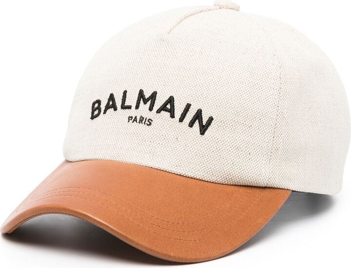 Balmain Embroidered Two-Tone Baseball Cap - ShopStyle Hats