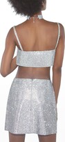 Thumbnail for your product : Nuè Charlotte Crystal Crop Top
