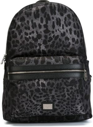Dolce & Gabbana 'Vulcano' backpack - men - Cotton/Calf Leather/Polyamide - One Size
