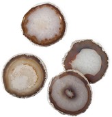 Thumbnail for your product : Jonathan Adler Natural and Silver Agate Coasters