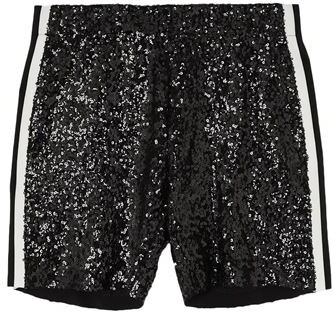 black sparkly shorts