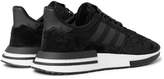 Thumbnail for your product : adidas ZX 500 RM Suede, Mesh and Leather Sneakers - Men - Black
