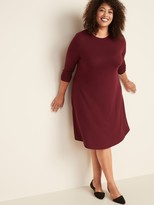 maroon plus size dress