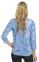 Thumbnail for your product : Allison Daley II Jeweled Paisley Top